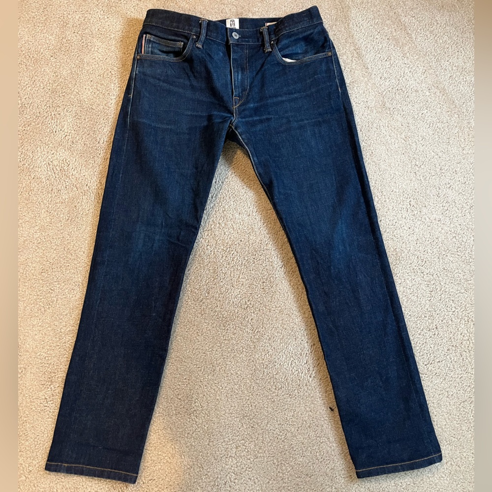 Hiroshi Kato Jeans - The Pen Slim 33x31 (hemmed) Selvedge 14oz Raw